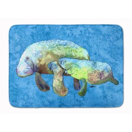 Carolines Treasures Carolines Treasures 8660-RUG Manatee Machine Washable Memory Foam Mat 8660-RUG